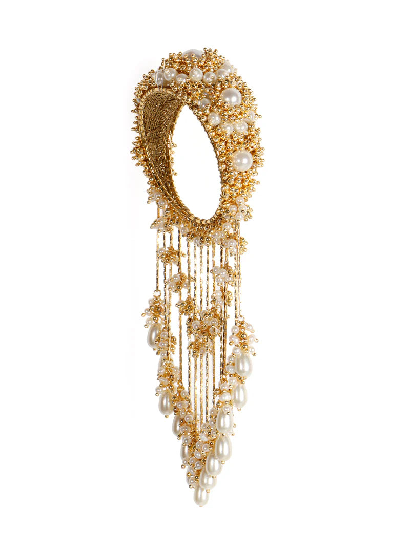 Elegant Pearl Hanging Kaleera with Kadas