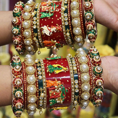 Unique Royal Bridal Chooda Wedding Bangles Set Punjabi Wedding Chuda Set For Indian Wedding - JAI HO INDIA