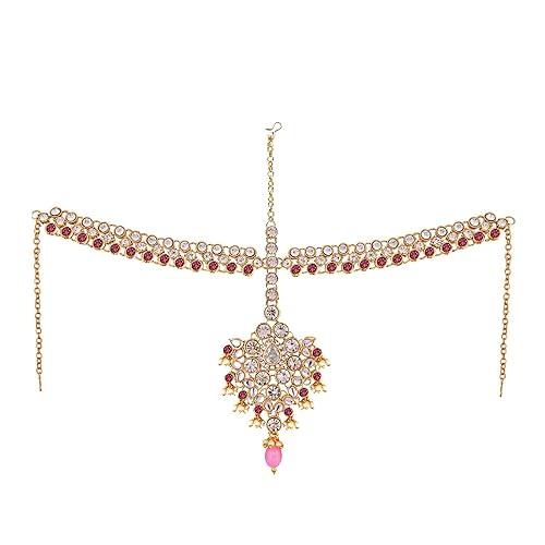 Pink Full Bridal Jewelry Set For Indian Wedding - JAI HO INDIA