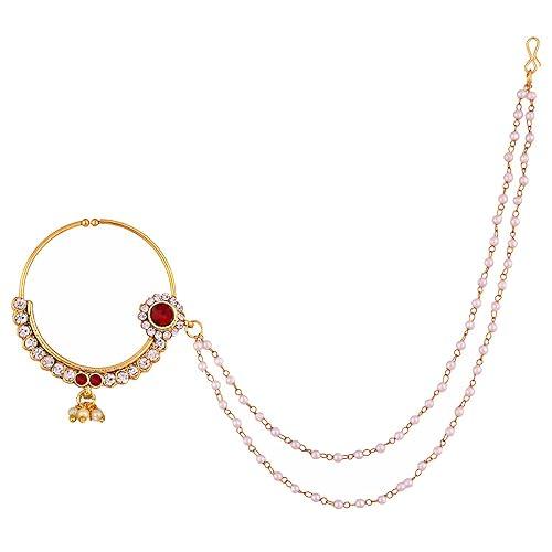 Maroon Full Bridal Jewelry Set For Indian Wedding - JAI HO INDIA