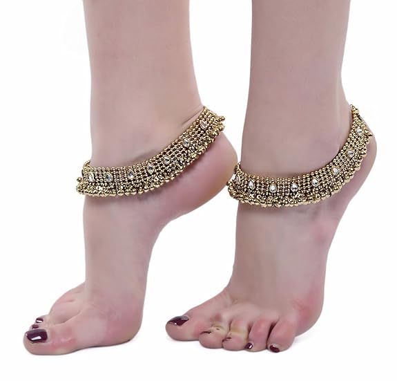 Beatiful Bridal Anklets Payal With Bells