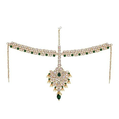 Green Full Bridal Jewelry Set For Indian Wedding - JAI HO INDIA
