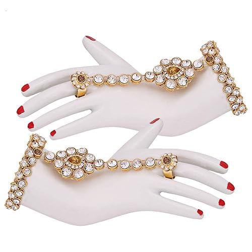 Peach Full Bridal Jewelry Set For Indian Wedding - JAI HO INDIA