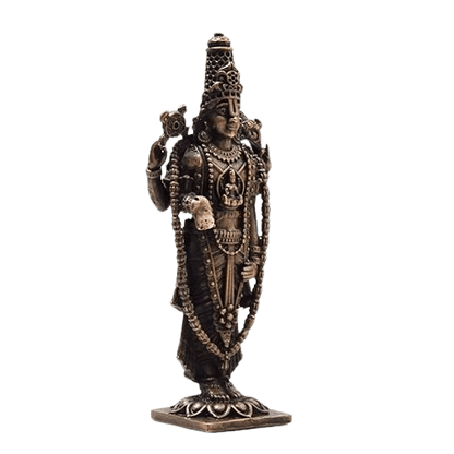 Tirupati Balaji Statue Balaji Idol Decorative Showpiece 3.25 inches - JAI HO INDIA