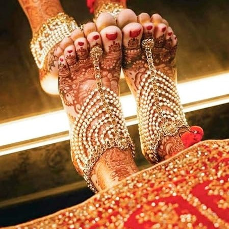 Beautiful Heavy Indian Bridal Anklets For Wedding