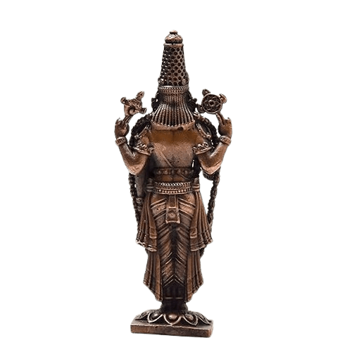 Tirupati Balaji Statue Balaji Idol Decorative Showpiece 3.25 inches - JAI HO INDIA