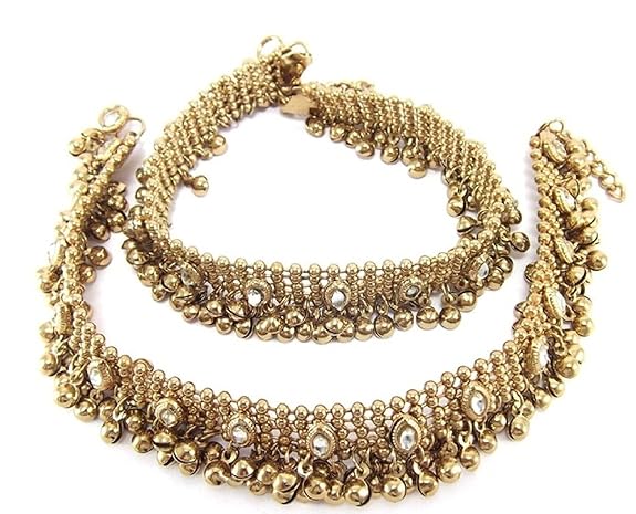 Beatiful Bridal Anklets Payal With Bells