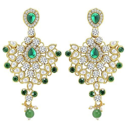 Heavy Green Full Bridal Jewelry Set For Indian Wedding - JAI HO INDIA