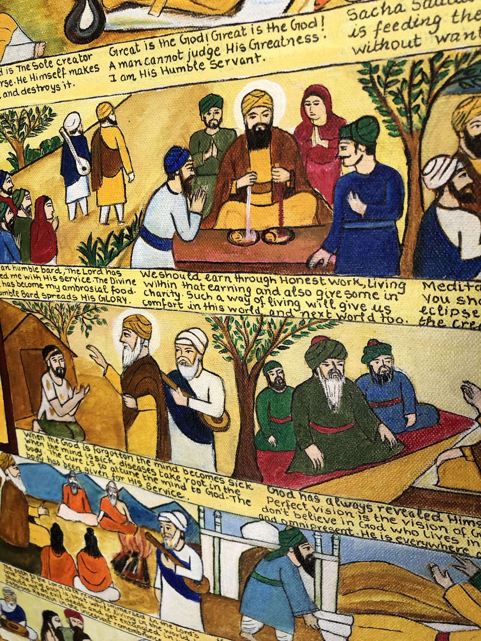 Guru Nanak Dev Ji Painting