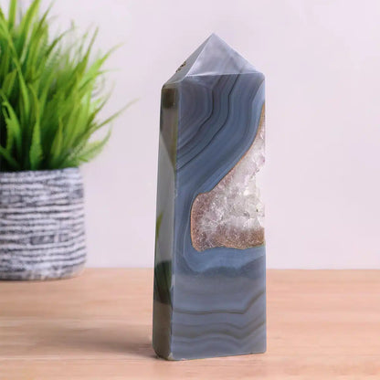 Druzy Agate Tower Agate Crystal