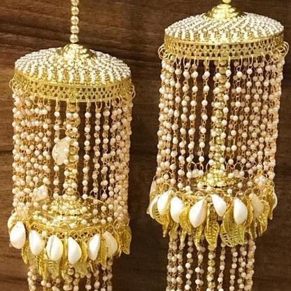 Long Shell Bridal Kaleeras Wedding Bangle Charms Bridal Punjabi Kalira For Indian Wedding - JAI HO INDIA