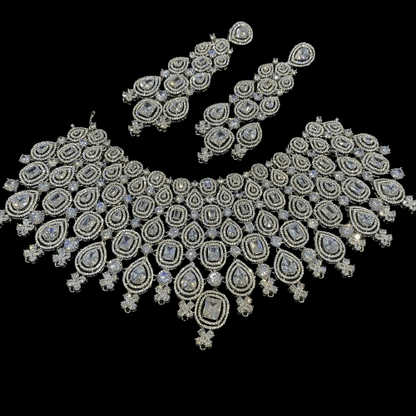American Diamond Bridal Jewelry Set For Wedding – JAI HO INDIA