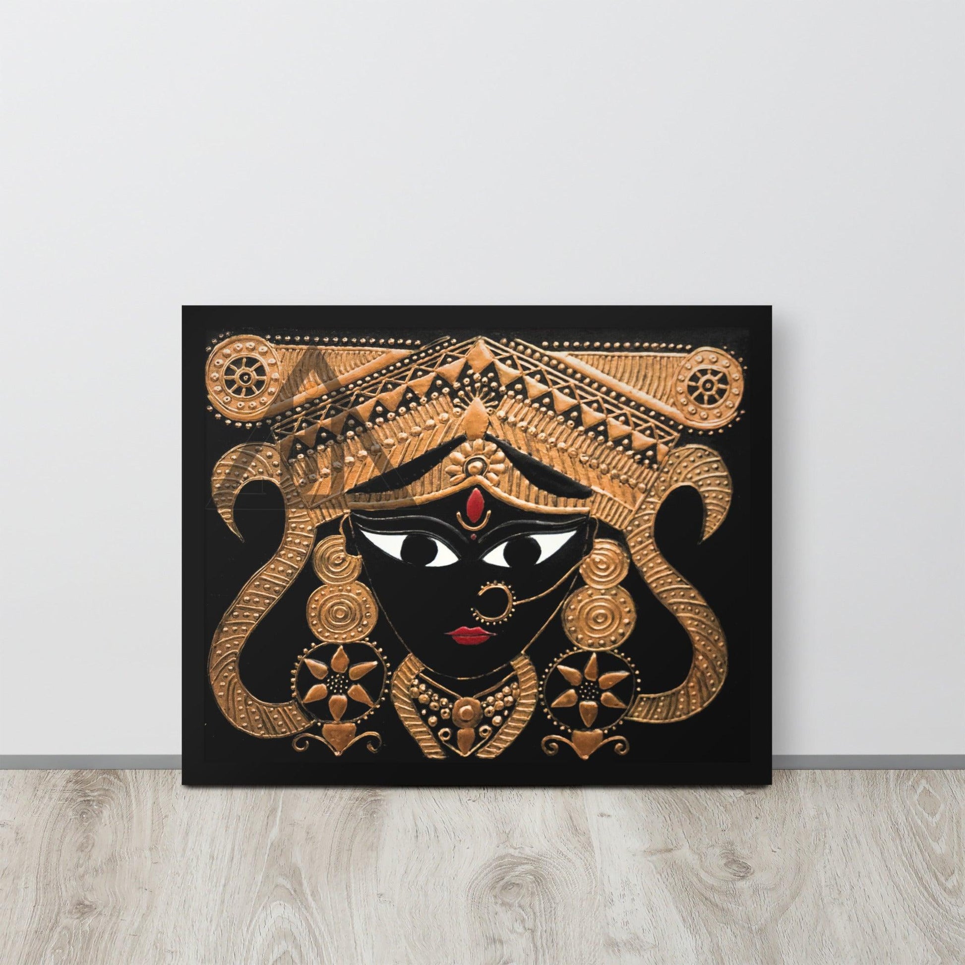 Goddess Kali Maa Framed 3D Acrylic Original Painting By Apoorva Wadhawan - JAI HO INDIA