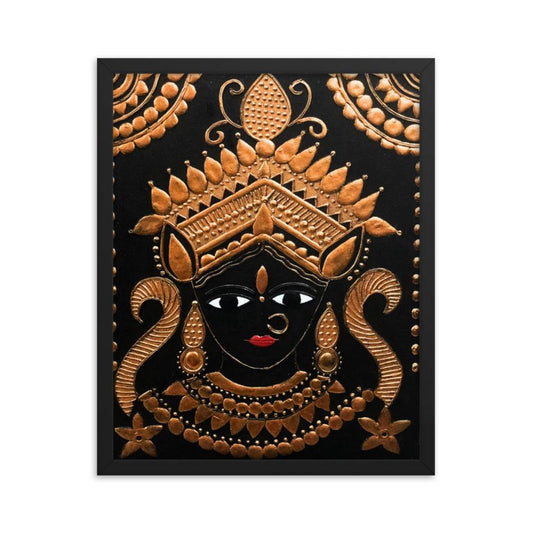 Goddess Kali Maa Framed 3D Acrylic Original Painting By Apoorva Wadhawan - JAI HO INDIA