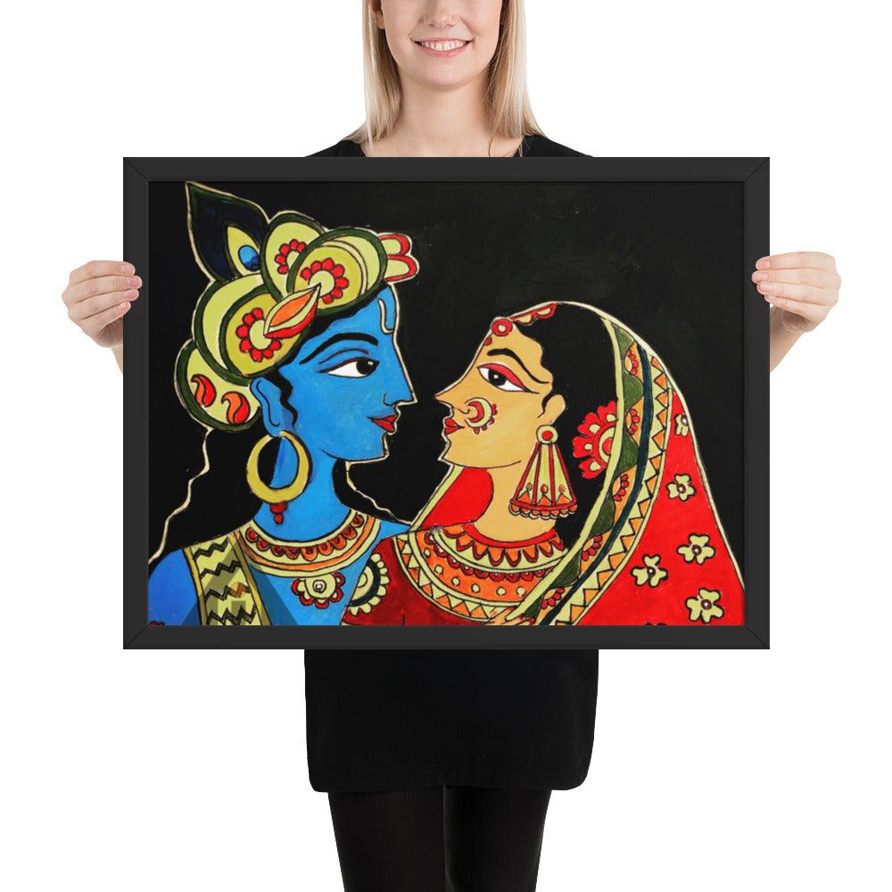 Radha Krishna Painting Print - JAI HO INDIA