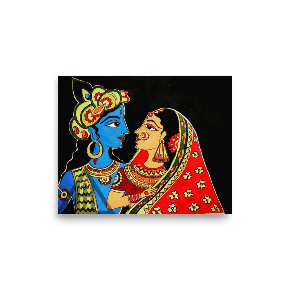 Radha Krishna Painting Print - JAI HO INDIA